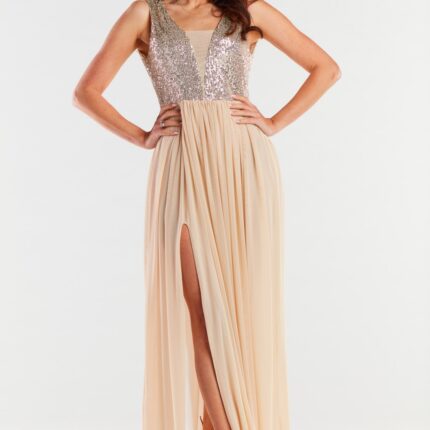 Langes Kleid model 174302 awama