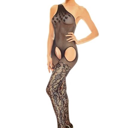 schwarzes Bodystocking AA052119 - L/XL
