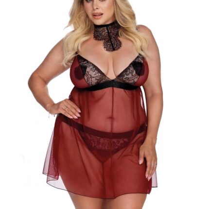 rot/schwarzes Chemise AA052928 - 3XL/4XL