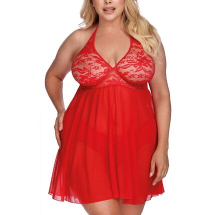 rotes Babydoll AA052973 - XL/2XL