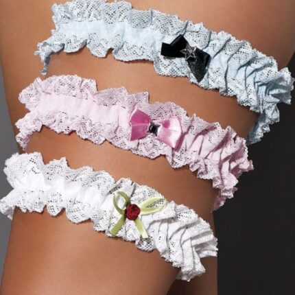 weißes Strumpfband M/1065 Iga XXL/XXXL von Andalea Dessous
