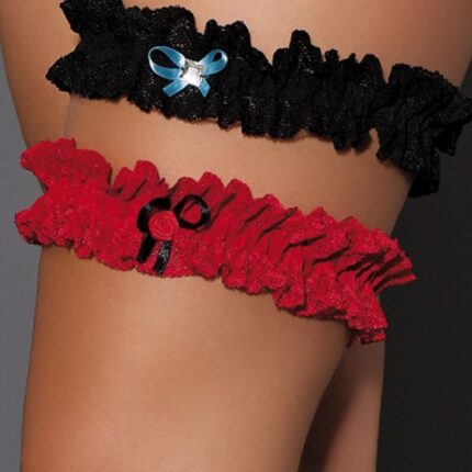 schwarzes Strumpfband M/1061 Iga L/XL von Andalea Dessous