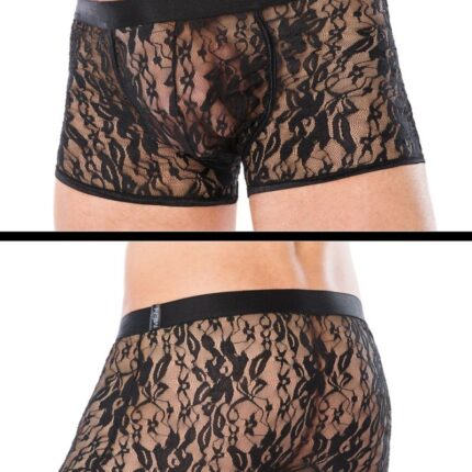 schwarze Boxershorts MC/9058 von Andalea