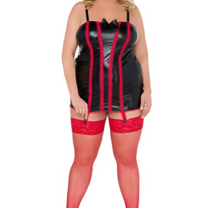 schwarz/rotes Chemise Z/5022 - 38/40
