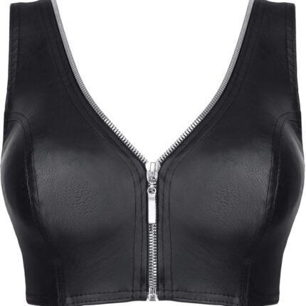schwarzes Damen-Top BRElisabetta001 - M