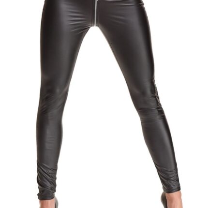 schwarze Leggings BRMaddalena001 von Demoniq Black Rose 2.0 Collection