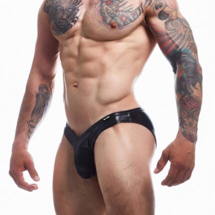 schwarzer Wetlook Slip BL4CK04 - XL