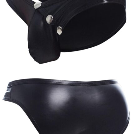 schwarzer Wetlook Slip BL4CK01 - M
