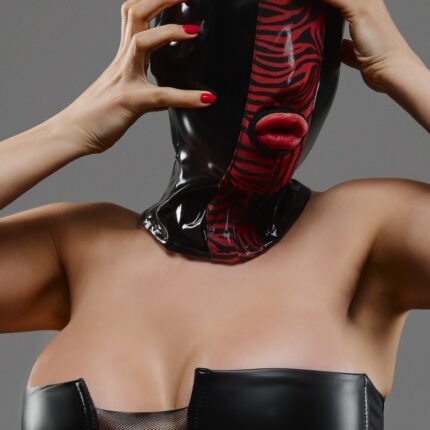 Maske TDMaskblack002 schwarz/rot - OS