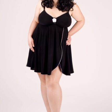 schwarzes Babydoll E/2008 50/52 von Andalea Dessous