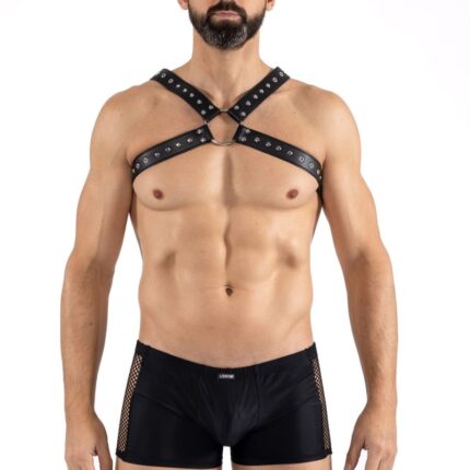 schwarzer Schulter-Harness LM275016BLK von Look Me