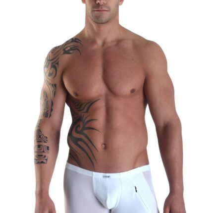 weißer Herren Boxer Open Heart S von Look Me