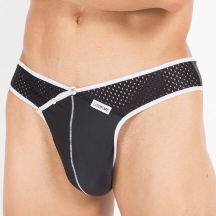schwarz/weißer Männer String Mixing 43-57 S von Look Me