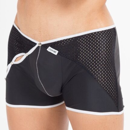 schwarz/weißer Herren-Boxer Mixing 43-67 S von Look Me