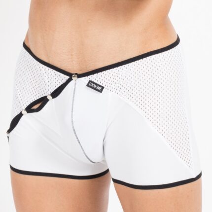 weiß/schwarzer Herren-Boxer Mixing 43-67 M von Look Me
