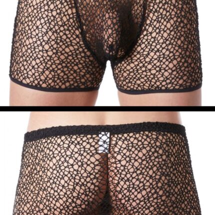 schwarze Netz Boxer Short Fetish 810-67 - S