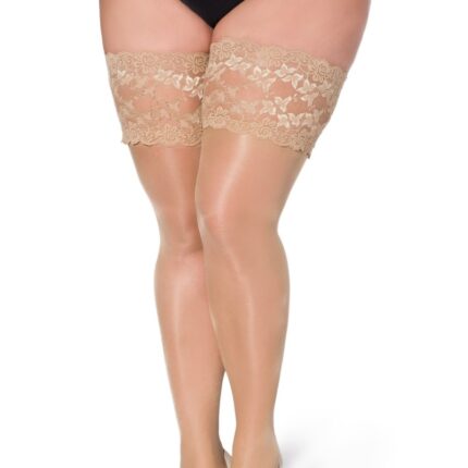 halterlose Strümpfe Paloma natur von Legg Story XTra Size