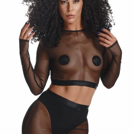 schwarzes Set LXCharo001 von Demoniq LadyX