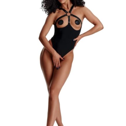 schwarzer Body ouvert LXElena001 von Demoniq LadyX