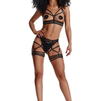schwarzes Set LXMarita001 von Demoniq LadyX
