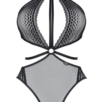 schwarzer Body ouvert LXReyna001 - XXL