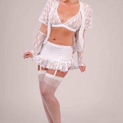 weißes 4-teiliges Set M/1037 54/56 von Andalea Dessous