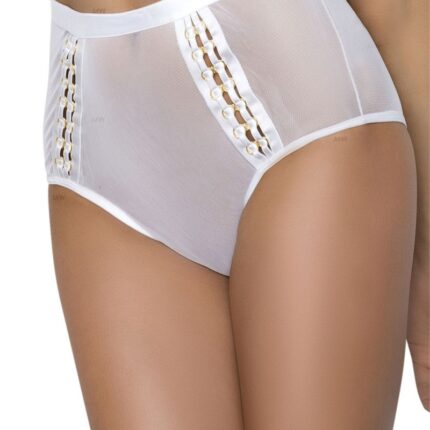 weißer Gloria Knickers von MeSeduce Gold and I Collection