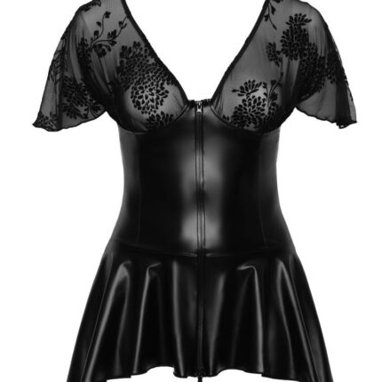 schwarzes Minikleid F267 - 6XL