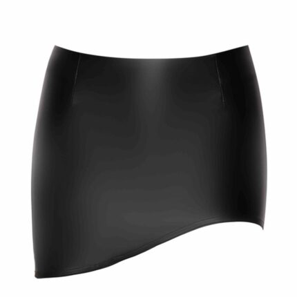 F305 scharzer Wetlook Minirock - S