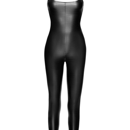 F316 Wetlook Catsuit ouvert - L