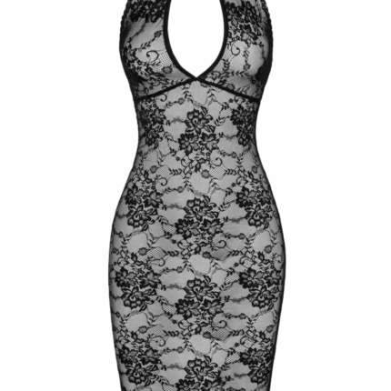F338 halblanges Kleid aus Spitze - 3XL