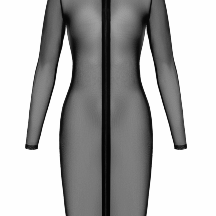 F347 halblanges Kleid aus feinem Netz - 3XL
