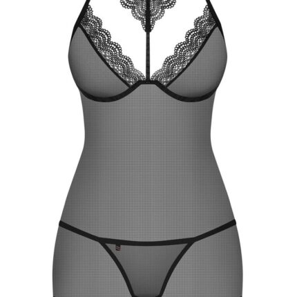 857-CHE-1 Chemise schwarz von Obsessive