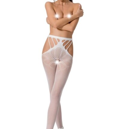 ouvert Strumpfhose S001 weiß von Passion Erotic Line