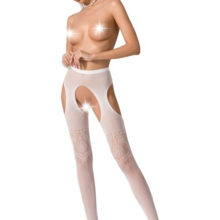 ouvert Strumpfhose S017 weiß von Passion Erotic Line