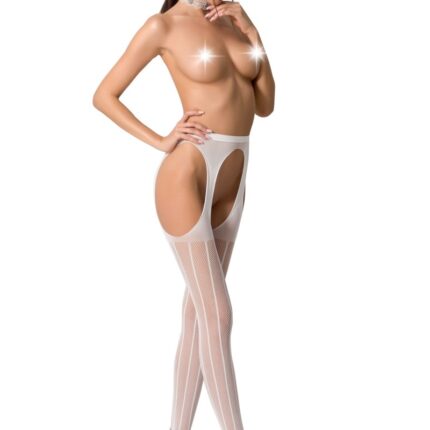 ouvert Strumpfhose S018 weiß von Passion Erotic Line