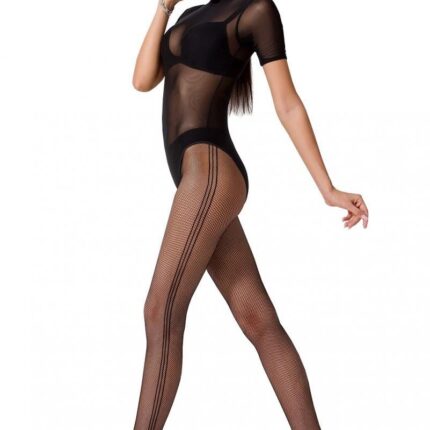 Netz-Strumpfhose TI018 schwarz - 1/2