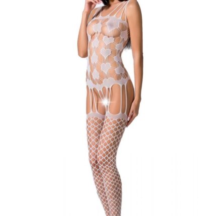 weißer ouvert Bodystocking BS067 von Passion