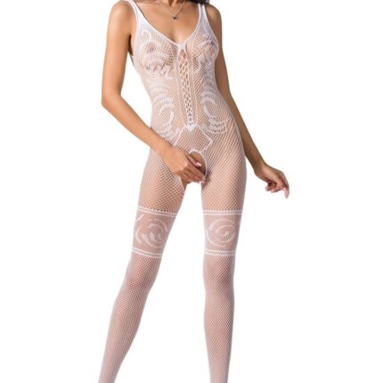 weißer ouvert Bodystocking BS069 von Passion