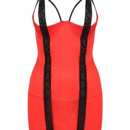 rotes Chemise PA595318 von Passion Devil Collection