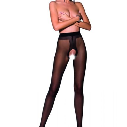 ouvert Strumpfhose TI OPEN 007 schwarz von Passion Erotic Line