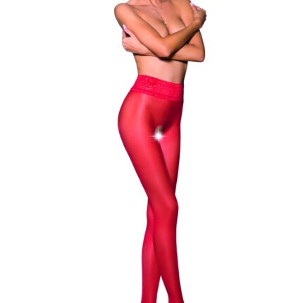 ouvert Strumpfhose TI OPEN 008 rot von Passion Erotic Line