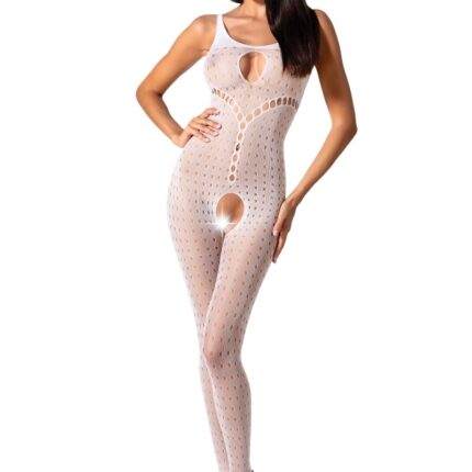 weißer ouvert Bodystocking BS078 - S/L