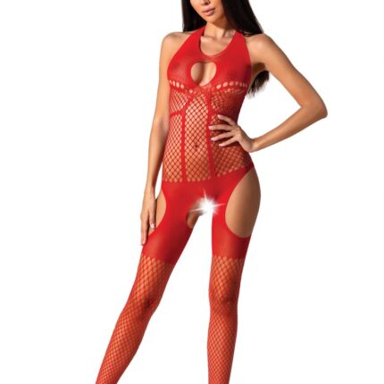 roter ouvert Bodystocking BS079 - S/L