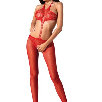 roter ouvert Bodystocking BS080 - S/L