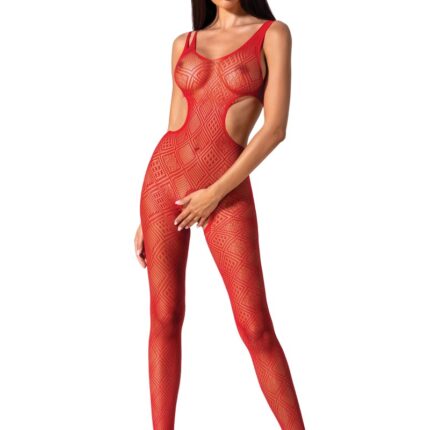 roter ouvert Bodystocking BS085 - S/L