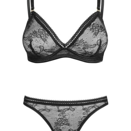 030418 Set aus Bügel-BH Spitze und String von Petite Noir