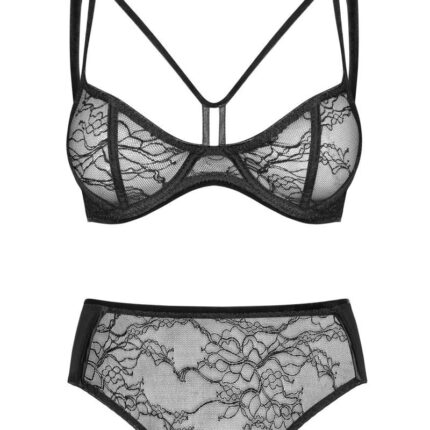 080918 Set aus Balconette Bügel-BH und Panty von Petite Noir