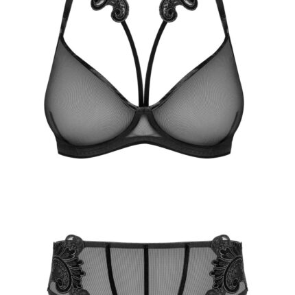 171818 Set aus Bügel-BH mit Stickerei und Panty - M (BH 70E/75D & Panty 38)