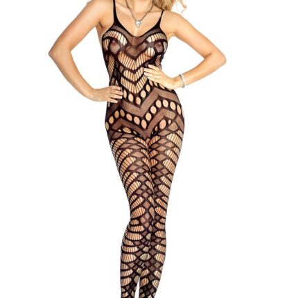 schwarzes Bodystocking ouvert PR4688 von Provocative